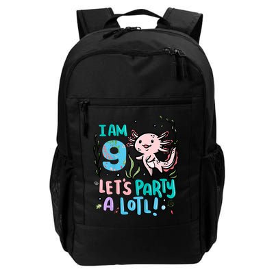 9th Birthday Axolotl - I Am 9 Let's Party A Lotl Backpack