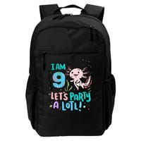 9th Birthday Axolotl - I Am 9 Let's Party A Lotl Backpack