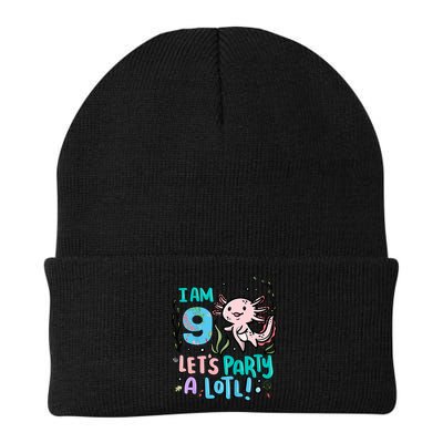 9th Birthday Axolotl - I Am 9 Let's Party A Lotl Beanie