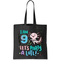 9th Birthday Axolotl - I Am 9 Let's Party A Lotl Bag