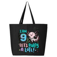 9th Birthday Axolotl - I Am 9 Let's Party A Lotl 25L Jumbo Tote