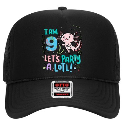 9th Birthday Axolotl - I Am 9 Let's Party A Lotl Hat
