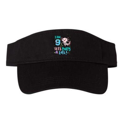 9th Birthday Axolotl - I Am 9 Let's Party A Lotl Visor
