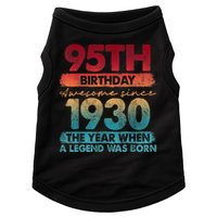 95th Birthday Awesome Since 1930 The Year When A Legend Was Born Doggie Tank