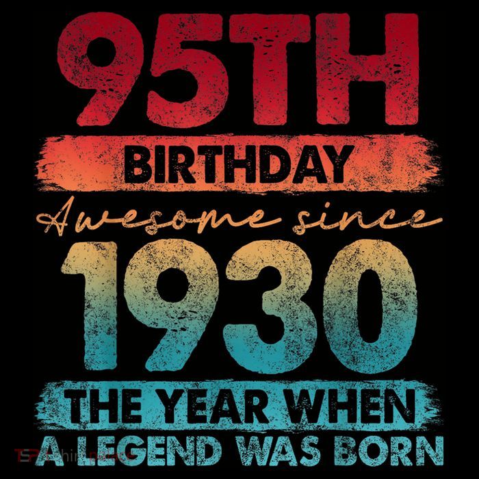 95th Birthday Awesome Since 1930 The Year When A Legend Was Born Tall T-Shirt