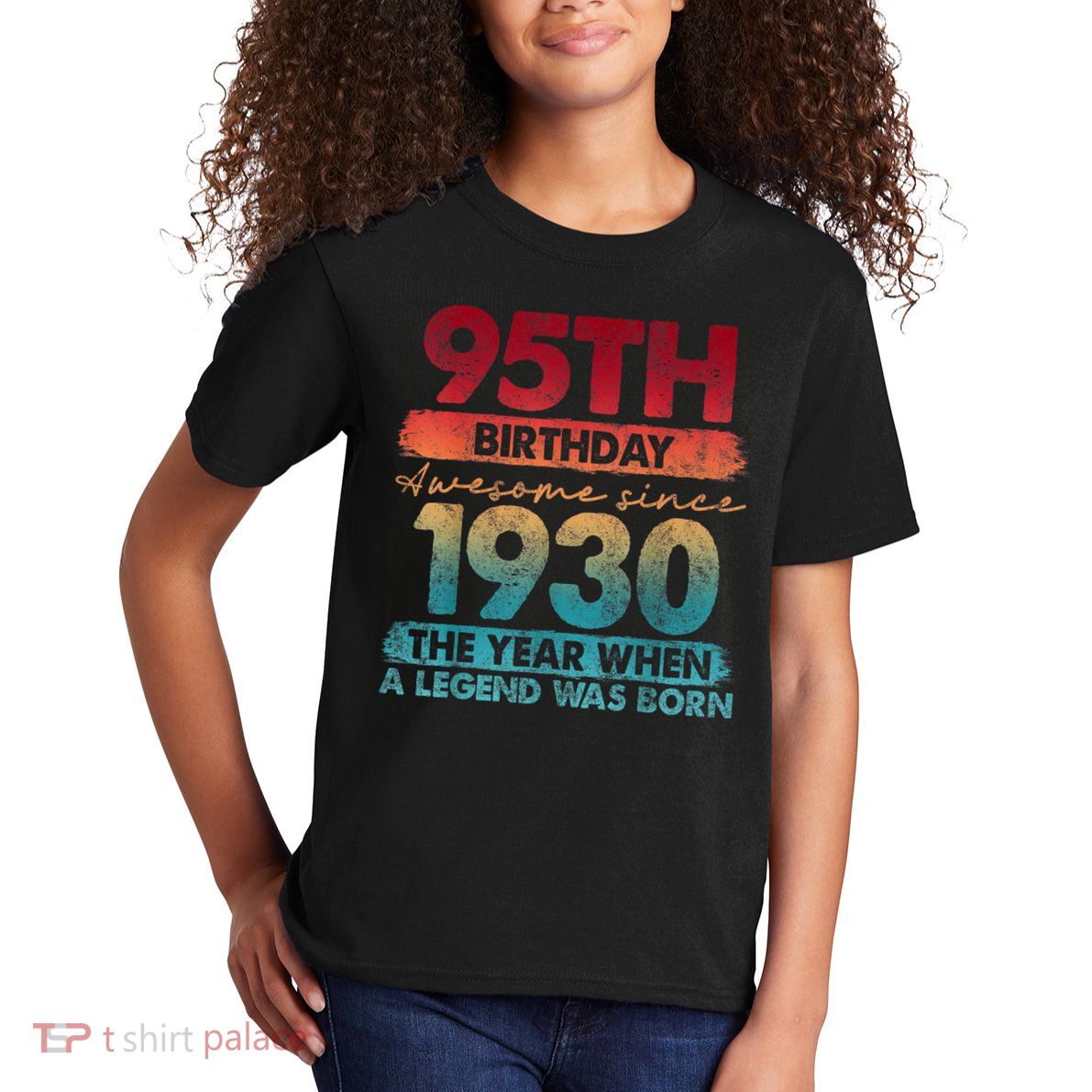 95th Birthday Awesome Since 1930 The Year When A Legend Was Born Kids T-Shirt