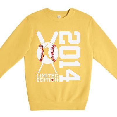 9th Birthday Baseball Limited Edition 2014 Gift Premium Crewneck Sweatshirt