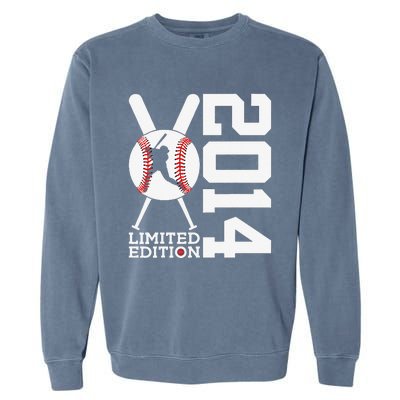 9th Birthday Baseball Limited Edition 2014 Gift Garment-Dyed Sweatshirt