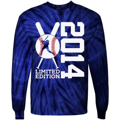 9th Birthday Baseball Limited Edition 2014 Gift Tie-Dye Long Sleeve Shirt