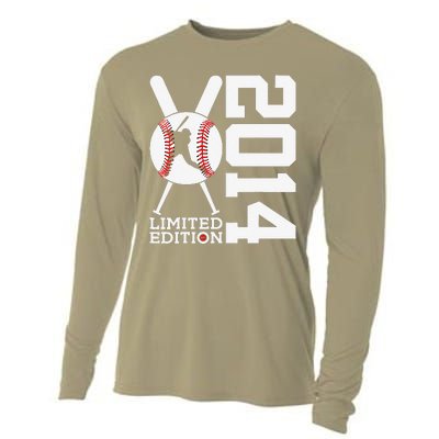 9th Birthday Baseball Limited Edition 2014 Gift Cooling Performance Long Sleeve Crew