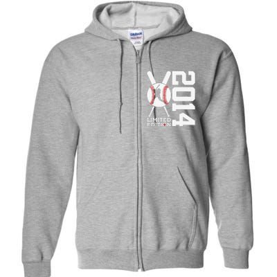 9th Birthday Baseball Limited Edition 2014 Gift Full Zip Hoodie