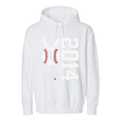 9th Birthday Baseball Limited Edition 2014 Gift Garment-Dyed Fleece Hoodie