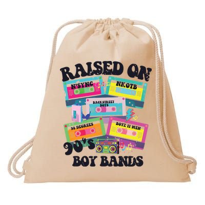 90s Boy Bands Cassette Tapes Drawstring Bag
