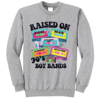 90s Boy Bands Cassette Tapes Tall Sweatshirt