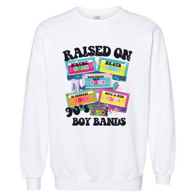 90s Boy Bands Cassette Tapes Garment-Dyed Sweatshirt