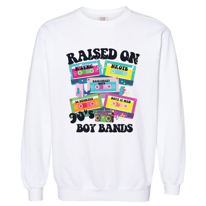 90s Boy Bands Cassette Tapes Garment-Dyed Sweatshirt