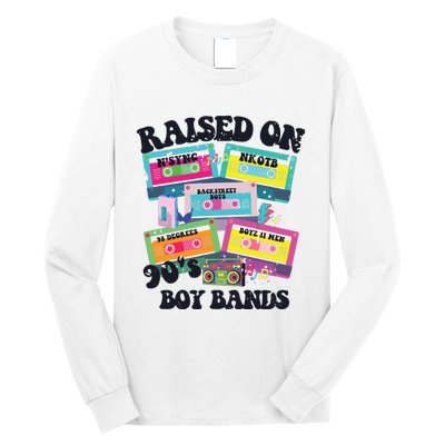 90s Boy Bands Cassette Tapes Long Sleeve Shirt