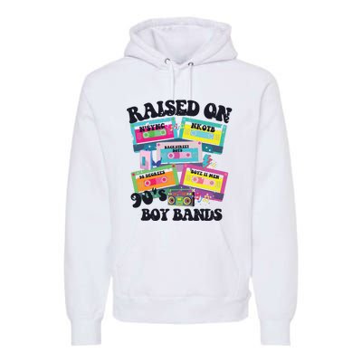 90s Boy Bands Cassette Tapes Premium Hoodie