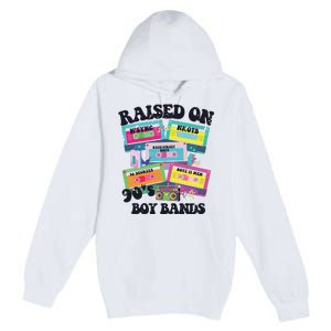 90s Boy Bands Cassette Tapes Premium Pullover Hoodie