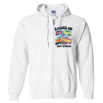 90s Boy Bands Cassette Tapes Full Zip Hoodie