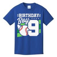 9th Birthday Baseball Birthday Party 9th Birthday Kids T-Shirt