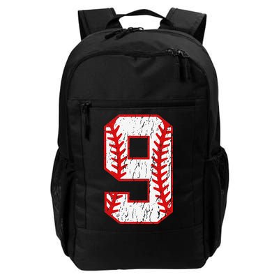 9th Birthday Baseball Big Number Nine 9 Year Old Backpack