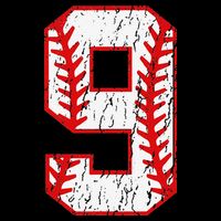 9th Birthday Baseball Big Number Nine 9 Year Old 16 in Basic Backpack