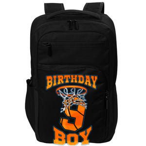 9th Birthday Basketball Boy 9 Year Old Basketball Impact Tech Backpack