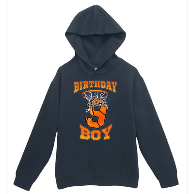 9th Birthday Basketball Boy 9 Year Old Basketball Urban Pullover Hoodie