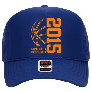 9th Birthday Basketball Limited Edition 2015 High Crown Mesh Back Trucker Hat