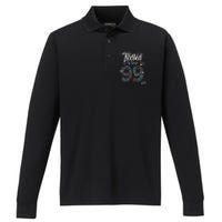 99th Birthday Blessed By God For 99 Years Anniversary Performance Long Sleeve Polo