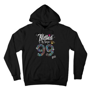 99th Birthday Blessed By God For 99 Years Anniversary Hoodie