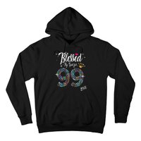 99th Birthday Blessed By God For 99 Years Anniversary Hoodie