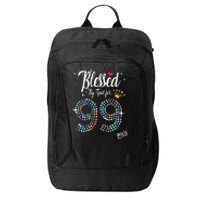 99th Birthday Blessed By God For 99 Years Anniversary City Backpack