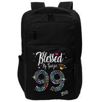 99th Birthday Blessed By God For 99 Years Anniversary Impact Tech Backpack