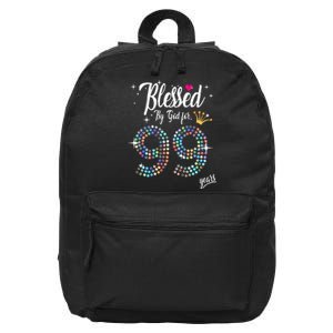 99th Birthday Blessed By God For 99 Years Anniversary 16 in Basic Backpack