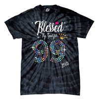 99th Birthday Blessed By God For 99 Years Anniversary Tie-Dye T-Shirt