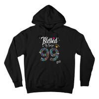 99th Birthday Blessed By God For 99 Years Anniversary Tall Hoodie