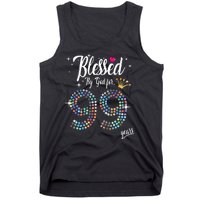 99th Birthday Blessed By God For 99 Years Anniversary Tank Top