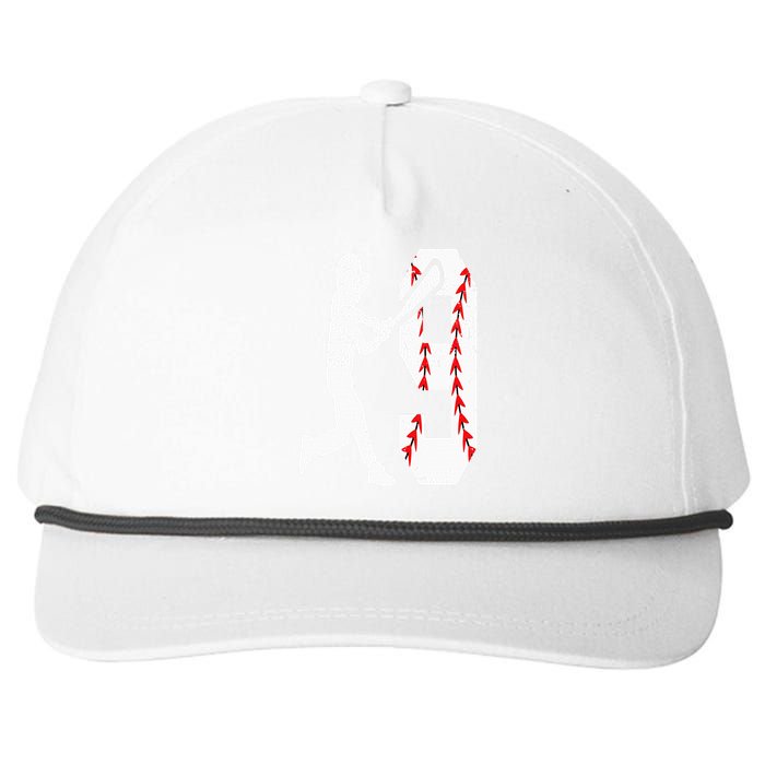 9th Birthday Baseball Big Number Nine 9 Year Old Snapback Five-Panel Rope Hat