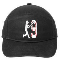 9th Birthday Baseball Big Number Nine 9 Year Old 7-Panel Snapback Hat