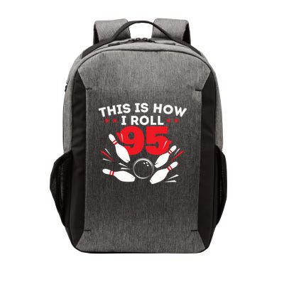95th Birthday Bowling Lover 95 Years Old Bday Vector Backpack
