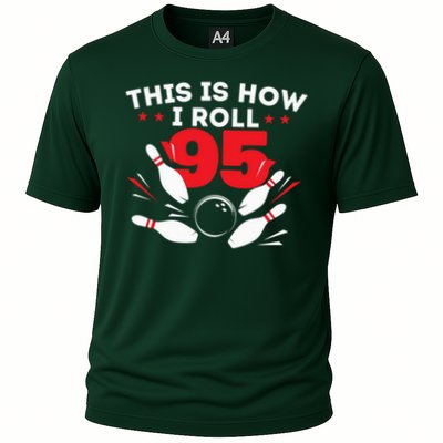 95th Birthday Bowling Lover 95 Years Old Bday Performance Shirt