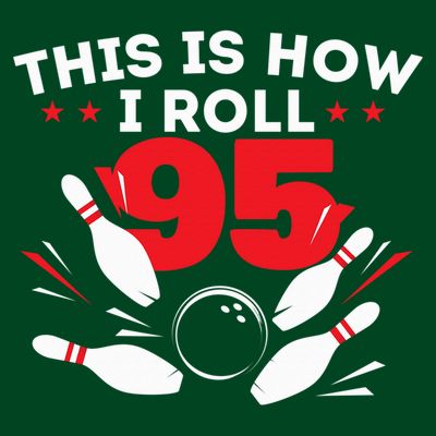 95th Birthday Bowling Lover 95 Years Old Bday T-Shirt