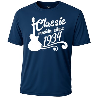 90th Birthday Classic Rockin Since 1934 Cooling Performance Crew T-Shirt