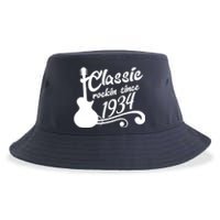 90th Birthday Classic Rockin Since 1934 Sustainable Bucket Hat