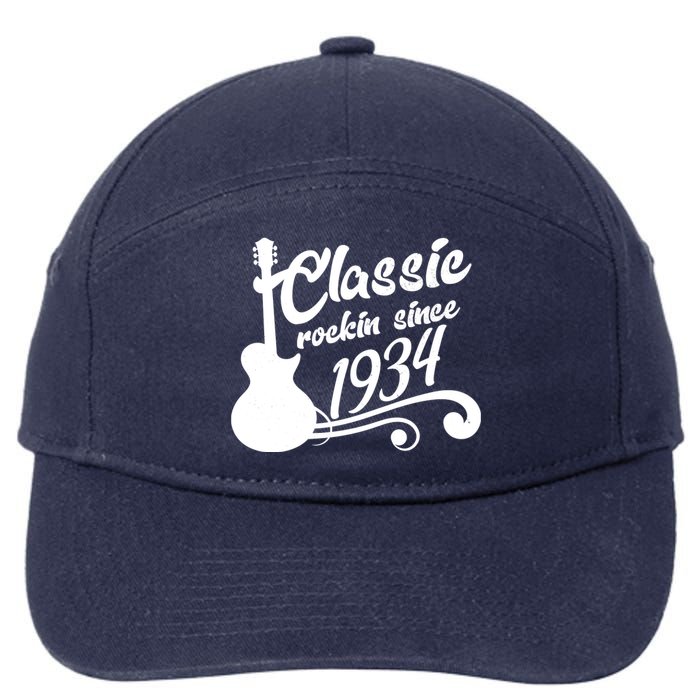 90th Birthday Classic Rockin Since 1934 7-Panel Snapback Hat