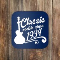 90th Birthday Classic Rockin Since 1934 Coaster