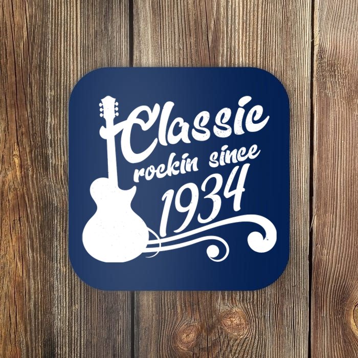 90th Birthday Classic Rockin Since 1934 Coaster