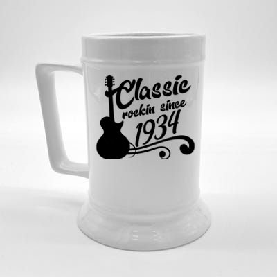 90th Birthday Classic Rockin Since 1934 Beer Stein